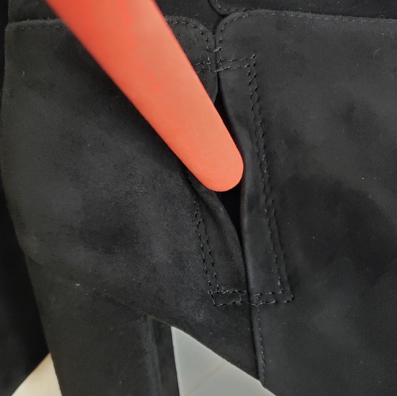 Sam Edelman Boots Caprice Suede Black Knee Height - Picture 8 of 12